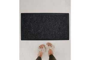 Dark Fußmatte, 45x70 cm, Schwarz