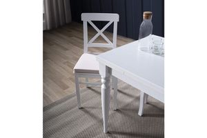 White Keukentafel, 120x80 cm