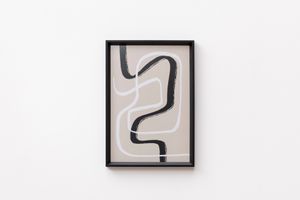 Sada 2 plakátů v rámu Abstract Loop, 33x48 cm