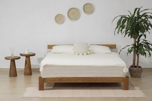 Axel Eko Berlin Queen Size Bed, 160 x 200 cm, Walnut
