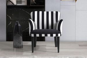 Zebra Sessel, Schwarz & Weiß