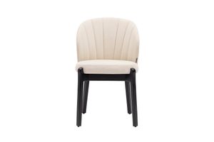 Mia Dining Chair, Cream & Black