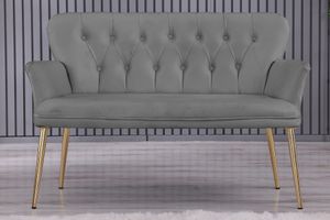Armens Two Seater Sofa with Gold Legs