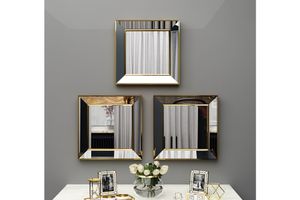 Mone 3 Piece Mirror Set, Gold