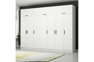 Tideway 7 Door Wardrobe, 315 cm, White