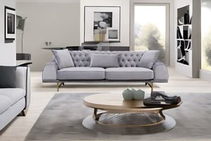 Nepal Three Seater Sofa, Steel Grey