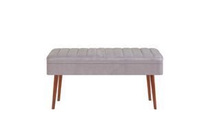 Vina Opbergbank Gestoffeerd, Walnoot