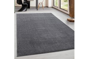 Jednobarevný světle šedý koberec s moderním vzorem a krátkým vlasem, 120 x 170 cm
