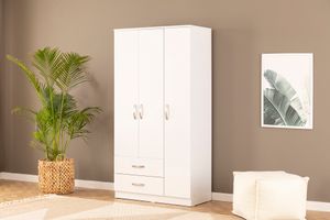 Home Kledingkast met 3 Deuren en 2 Lades