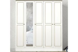 Ravenna 5 Door Wardrobe, White