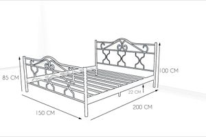 Gold Metalen Bedframe, Zwart