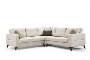 Kristal Hoekbank, Beige