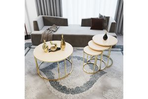 Boons Coffee Table Set, Gold