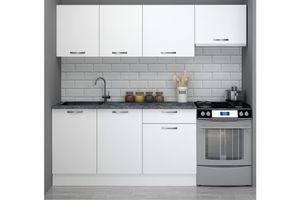 Volterra Keukenkast, 220 cm, Wit