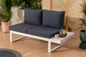 Lyra Gartenlounge-Set mit 2-Sitzer Sofa, Dunkelblau