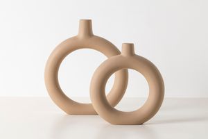 Malin Duo Vase, Cream