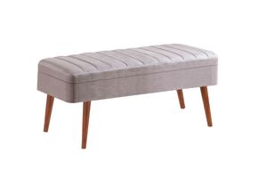 Vina Opbergbank Gestoffeerd, Walnoot