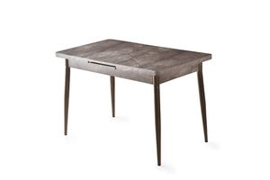 Moon Table And Chair Bench Set, Creme Goud, 120X70
