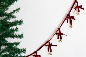 Weihnachts Glockenkette mit Samtband