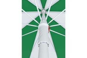 Tevalli Parasol's Luxury Beach Umbrella, Green & White
