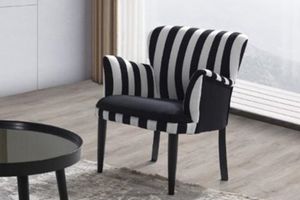 Zebra Sessel, Schwarz & Weiß