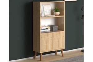 Luce Bookcase, 110 cm, Oak