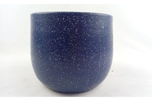 Earthenware Pot Planter, Navy