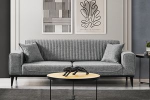 Neva 3-Sitzer Sofa, Grau