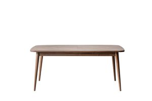Vogue Ala 4-6 Seat Fixed Dining Table, Dark Wood