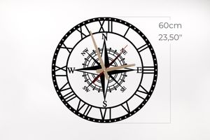 Metalium Wall Clock, Black