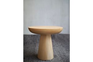 Tucas Home Mushroom Side Table, 50 cm, Natural