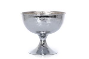 Metal Casted Plant Pot, Silver