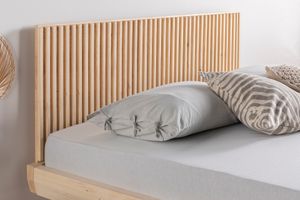 Luna Hendrick Houten Bedframe, 160x200 cm, Natuurlijke Kleur