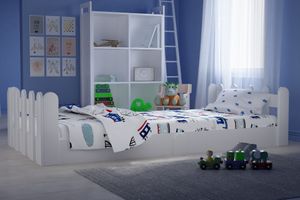 Zenith Montessori Children Bed, 90 x 190 cm, White