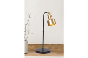 Lucas Gold and Black Metal Table Lamp