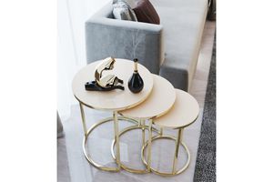 Boons Coffee Table Set, Gold