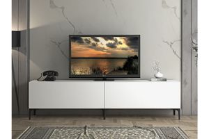 Vega TV-Lowboard mit Türen, 200 cm, Weiß 