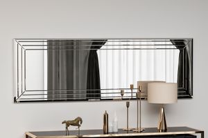 Bílé zrcadlo s dekorativním vzorem, ORG99