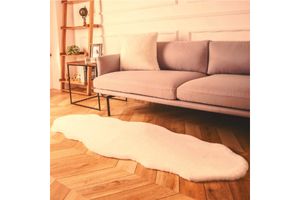 Marne Rabbit Fur Rug, Grey