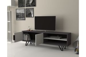Foot TV-Möbel mit Metallfüßen, 160 cm, Grau