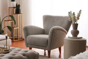 Junia Teddy Oorfauteuil, Grijs