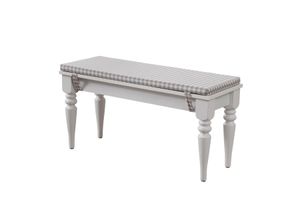 White Bank Grijs Kussen, 95 Cm