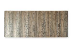 Bambus Fußmatte Gemustert, 50x120 cm, Grau