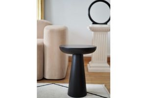 Mushroom Side Table, 70 cm, Black