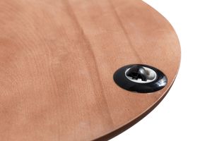 Mobby C-Vormige Bijzettafel, Walnoot