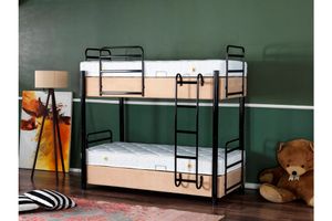 Ranba Bunk Bed, 90 x 190 cm, Black
