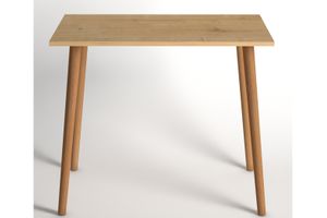 Fiona 4-Seat Fixed Dining Table, Oak