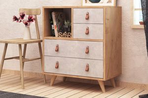 Es Mob Betong Plus Witlof Chest of Drawers, White
