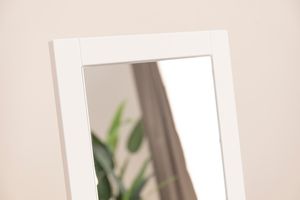 Wood Modernee Staande Spiegel met Pooten, 140x40 cm, Wit