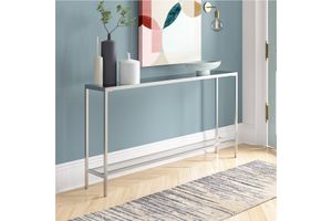 Gizela Console Table, Silver